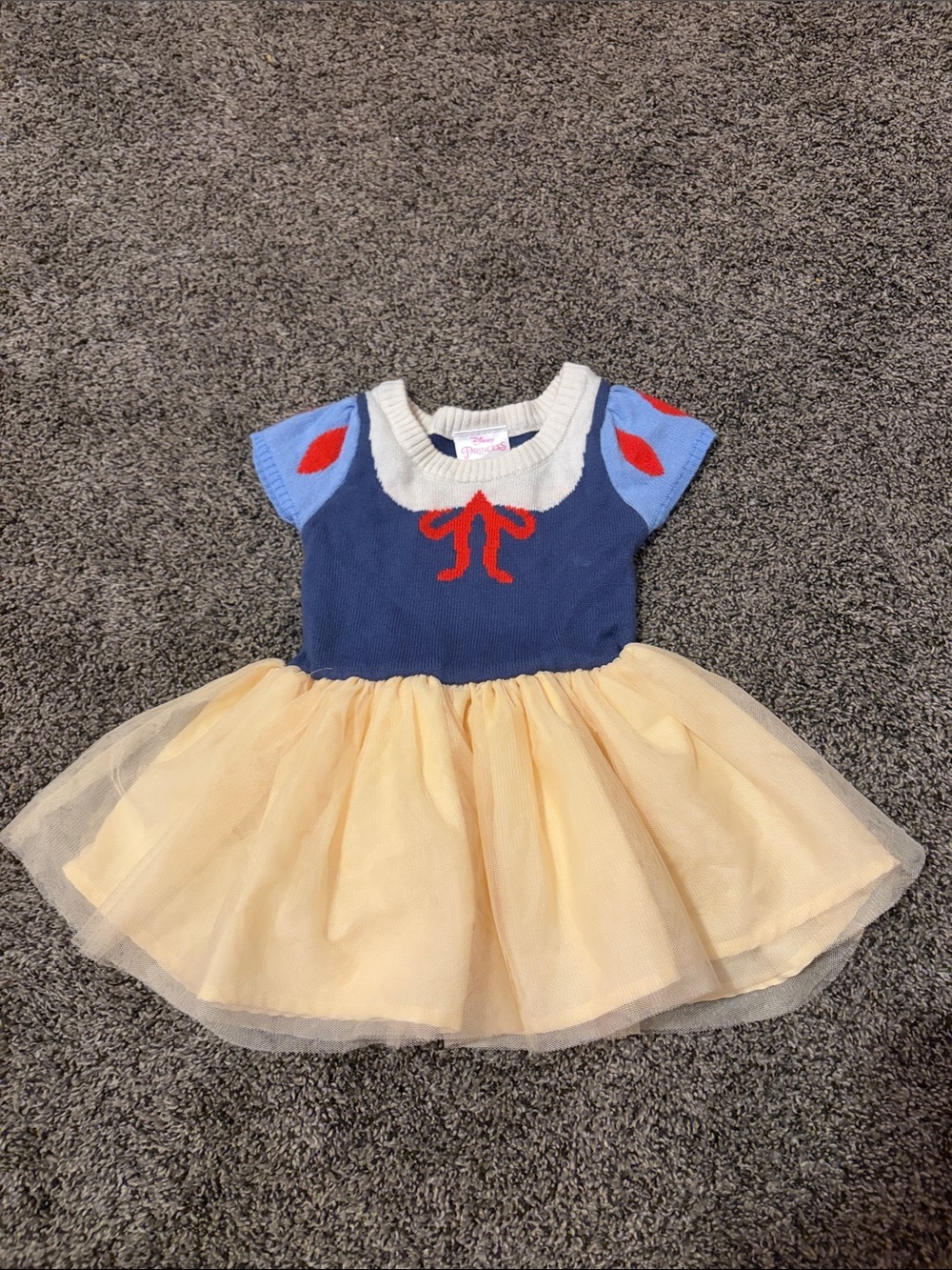 Disney Snow White Princess Tulle Dress Costume - Navy & Cream
